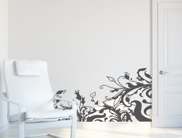 מדבקת קיר | פרפר מקושט