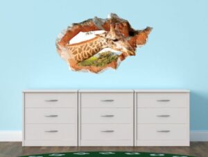 מדבקת קיר | ג׳ירפה חמודה