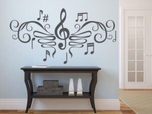 מדבקת קיר | פרפר המוסיקה