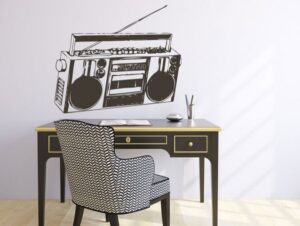 מדבקת קיר | רדיו ישן