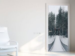 מדבקה לדלת גשר מושלג