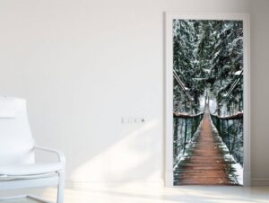 מדבקה לדלת גשר ביער צפוני