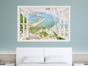 מדבקת חלון 3D | אגמי מי מלח