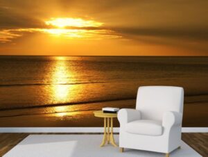 מדבקת טפט | שקיעה בחוף