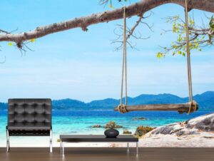 מדבקת טפט | נדנדת עץ