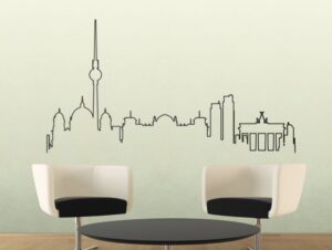 מדבקת ברלין בקו מתאר