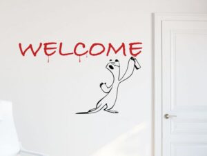 ייצור כותב גרפיטי ״ברוכים הבאים״