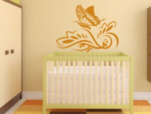 מדבקת קיר | עיטור פרפר