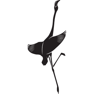 מדבקת קיר | מעוף הפלמינגו