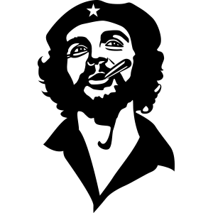מדבקת קיר | צ'ה גווארה עם סיגר