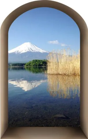 מדבקת נישת חלון עם זברות בשקיעה