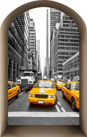 מדבקת נישת חלון עם זברות בשקיעה