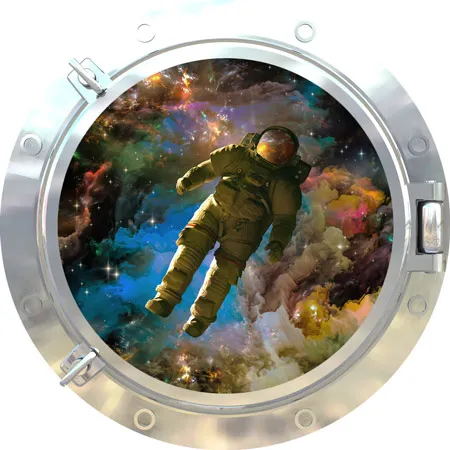 מדבקת קיר | חלון לחלל