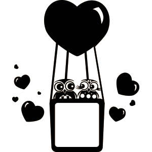 מדבקה למתג | כדור פורח וינשופים