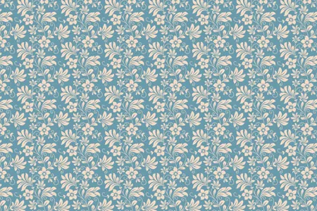 טפט פרחי בר בכחול