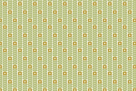 טפט פרחים כתומים וגבעולים