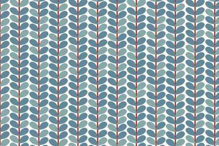 טפט עלים כחולים