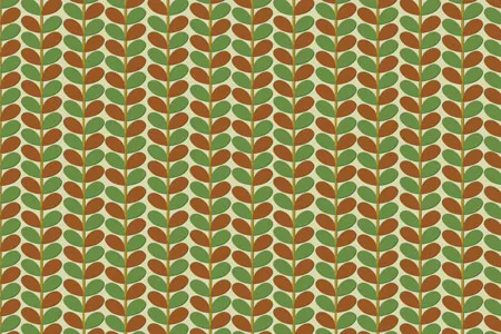 טפט עלים ירוקים וכתומים