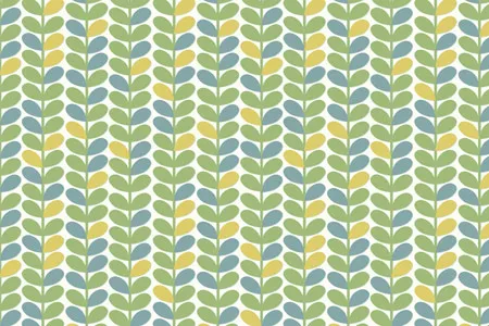 טפט עלים בירוק וכחול