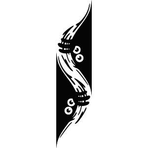 מדבקת קיר | פרפר מעוטר