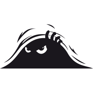 מדבקת כדור יוצא מקיר מעוצבת