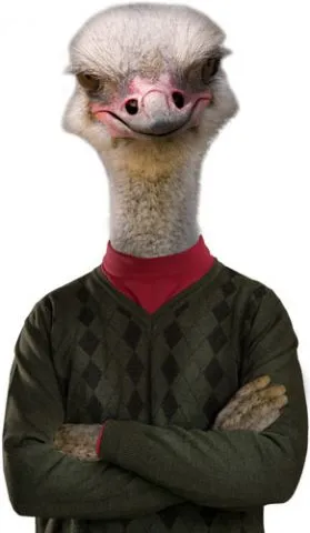 מדבקת קיר יען סקפטי ומגניב