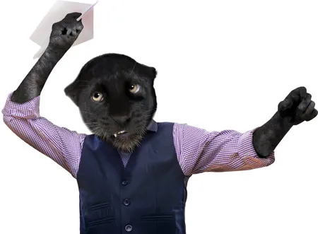 מדבקת קיר | תלמיד פנתר