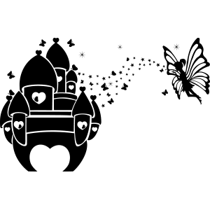 מדבקת קיר | תווים עם שם