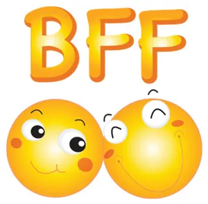 מדבקת קיר | חברים הכי טובים