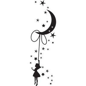 מדבקת קיר | תווים עם שם