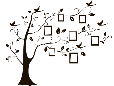 מדבקת קיר | עץ משפחתי