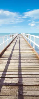 טפט לדלת ברכת הבית גווני כחול