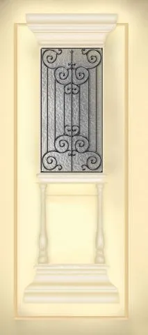 מדבקה לדלת בסגנון יווני עתיק שמנת