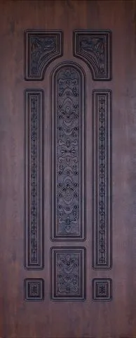 טפט לדלת מתכת מעוטרת