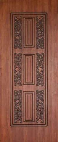 מדבקה לדלת | עץ מעוטר