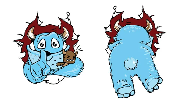 מדבקת קיר | שד חמוד