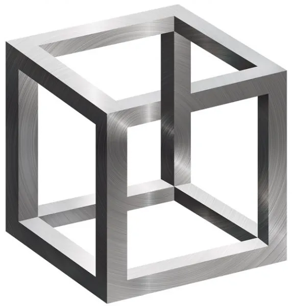 מדבקת קיר | קובייה בלתי אפשרית