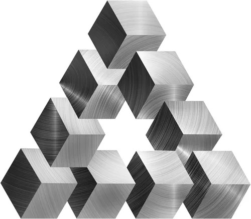 מדבקת קיר | משולש עם מגן דויד במרכז