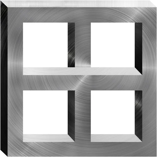 מדבקת קיר | ריבוע תלת מימדי