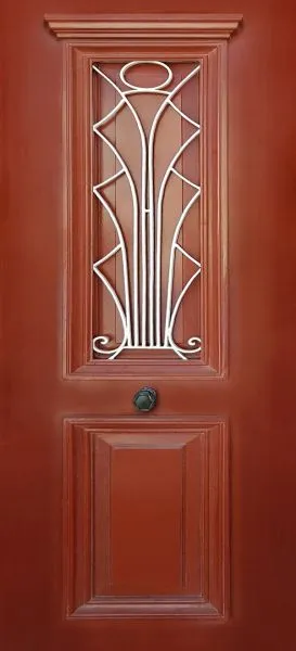 מדבקה לדלת יוונית כתומה