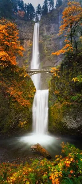 מדבקה לדלת מפל כתום