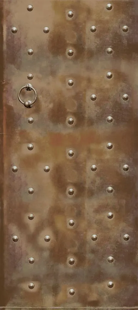 טפט לדלת | פלדה חלודה