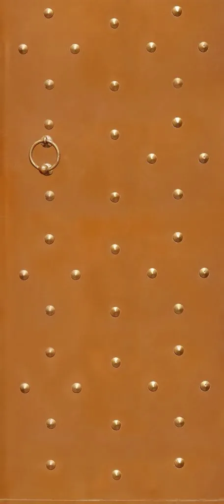 טפט לדלת | פלדה כתומה