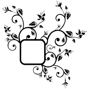 מדבקה למתג | סילסול פרחוני