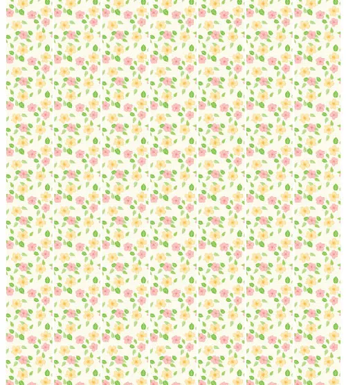 מדבקת קיר | באנר פרחוני