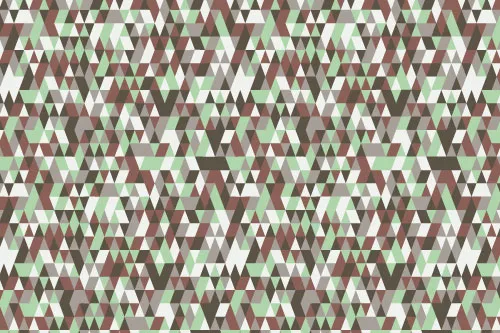 טפט קיר - משולשים ירוק חום