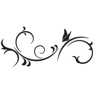 מדבקת קיר | פרח עדין