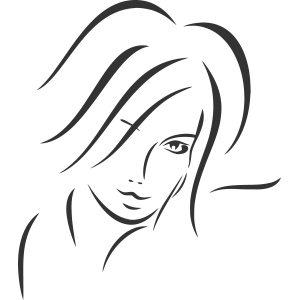 מדבקת קיר | פנים נשיות