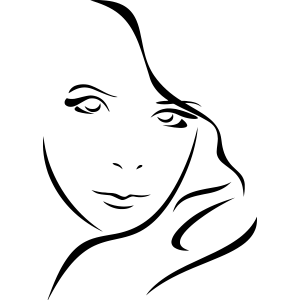 מדבקת קיר | פניי אישה