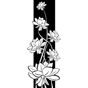 מדבקת חרציות גדלות במים